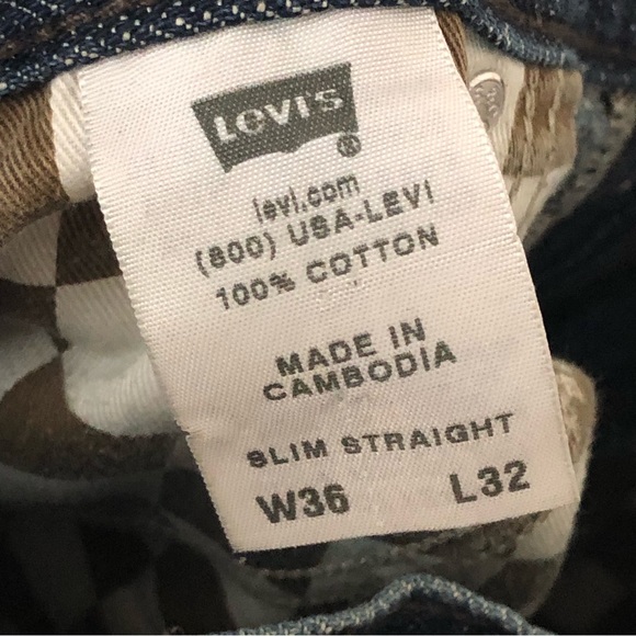 Men’s Levi’s Slim Straight, Heavy Duty Jeans, Rugged Work Jeans SZ 36x32 - Picture 12 of 12